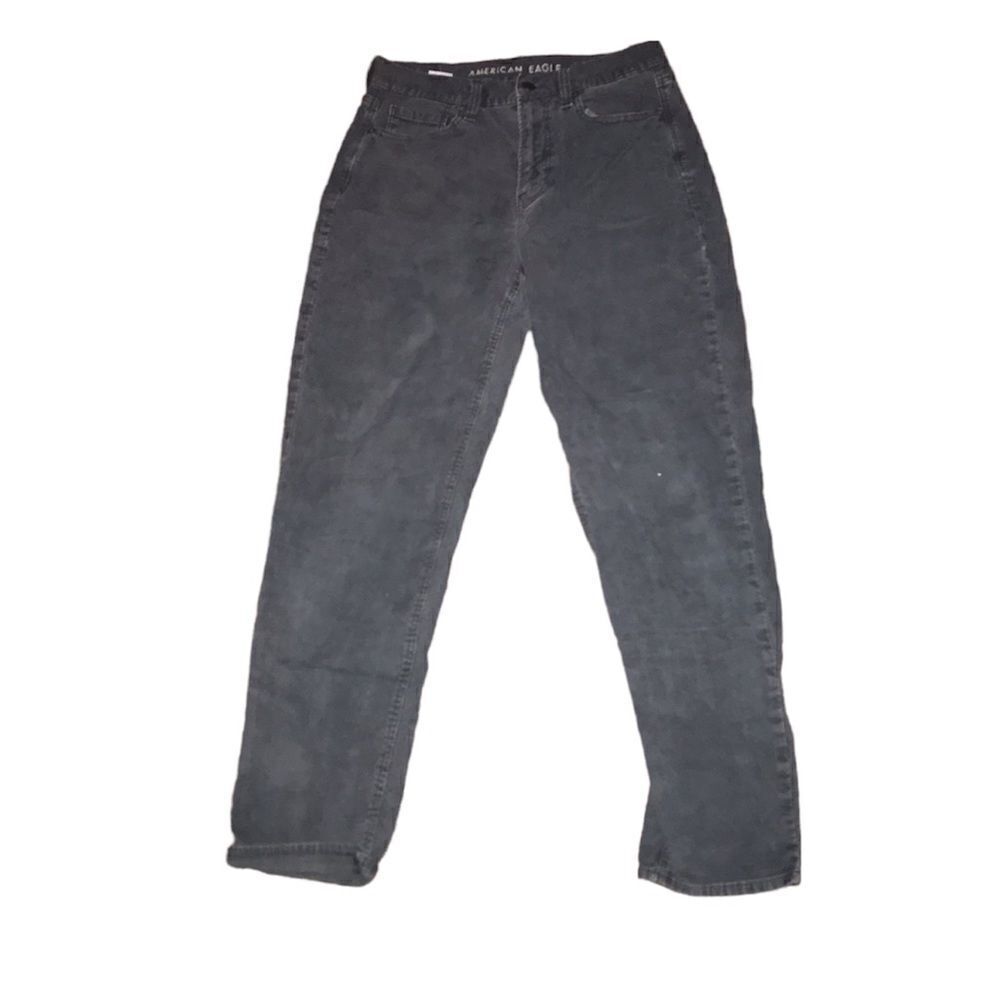 American Eagle Dark Grey Mom Jean - Picture 1 of 16